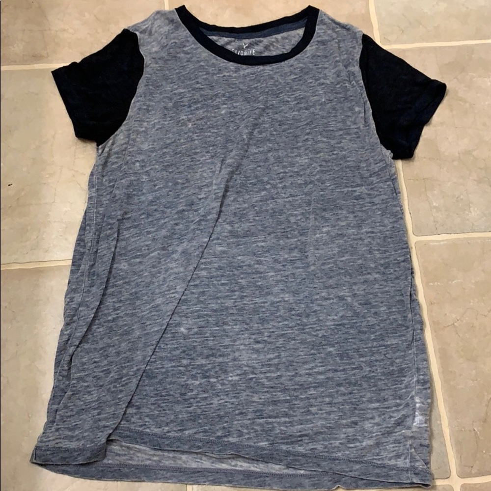 American Eagle Raglan Short Sleeve Tee